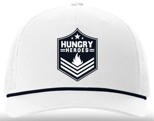 White & Navy Rope Hat (Copy)